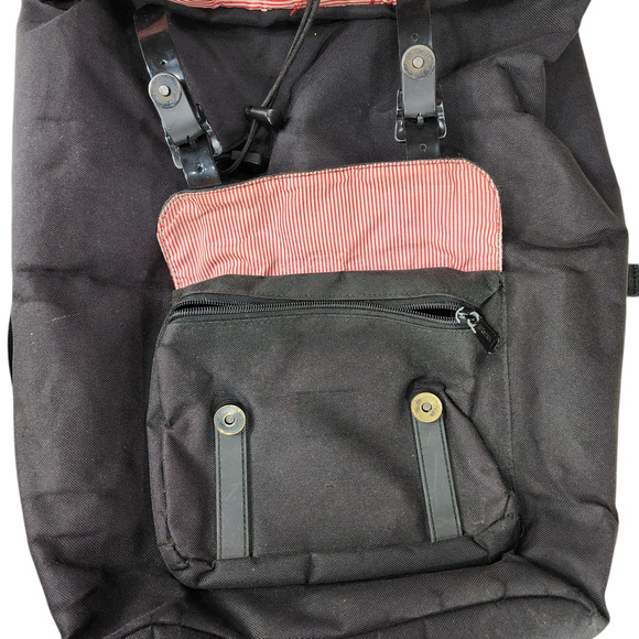 Herschel Backpack Retreat Large Little America Laptop Black Candystripe Red - Picture 9 of 12
